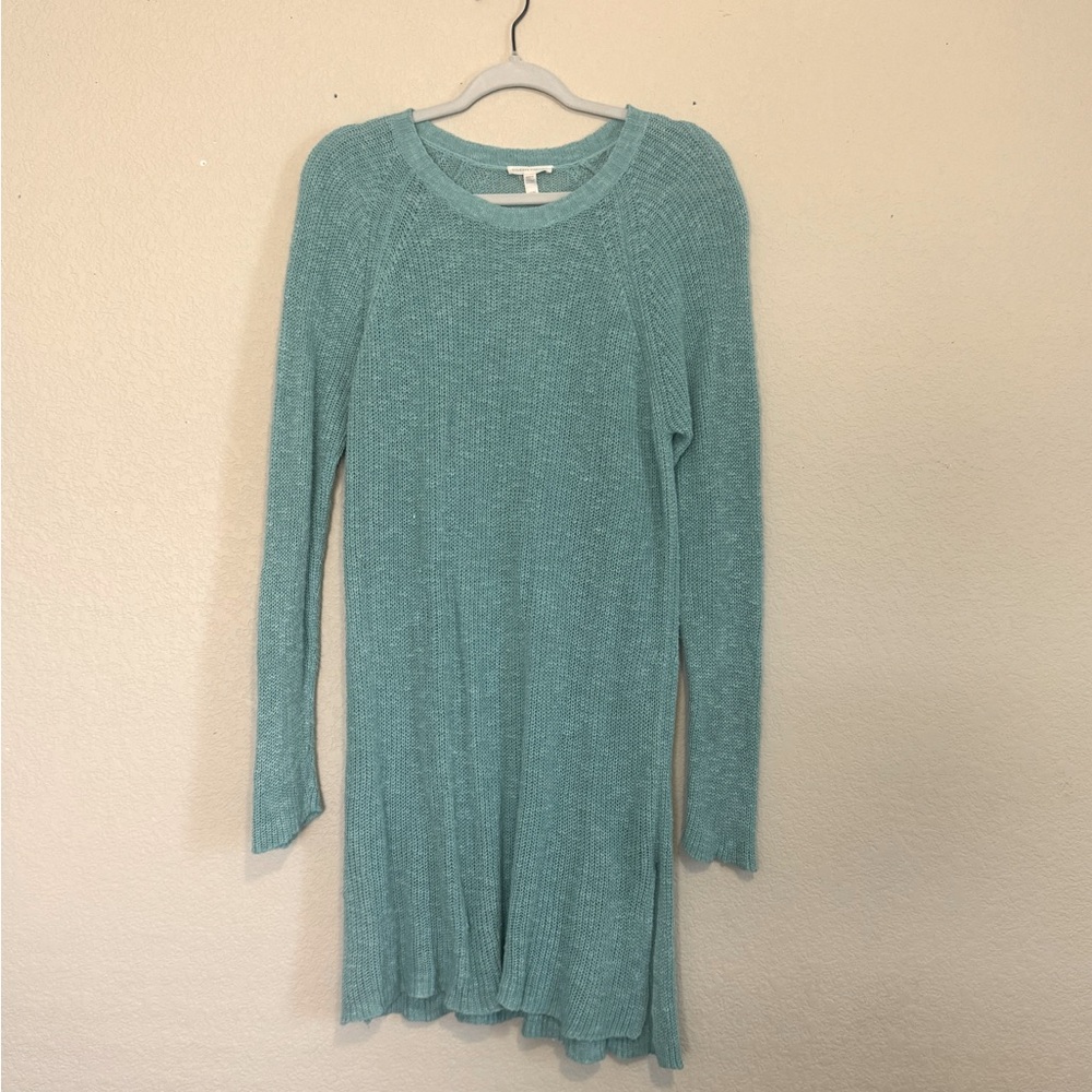 Eileen Fisher Women's Aqua Crew Neck Sweater